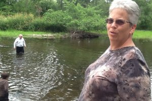 Baptism in the Looking Glass River